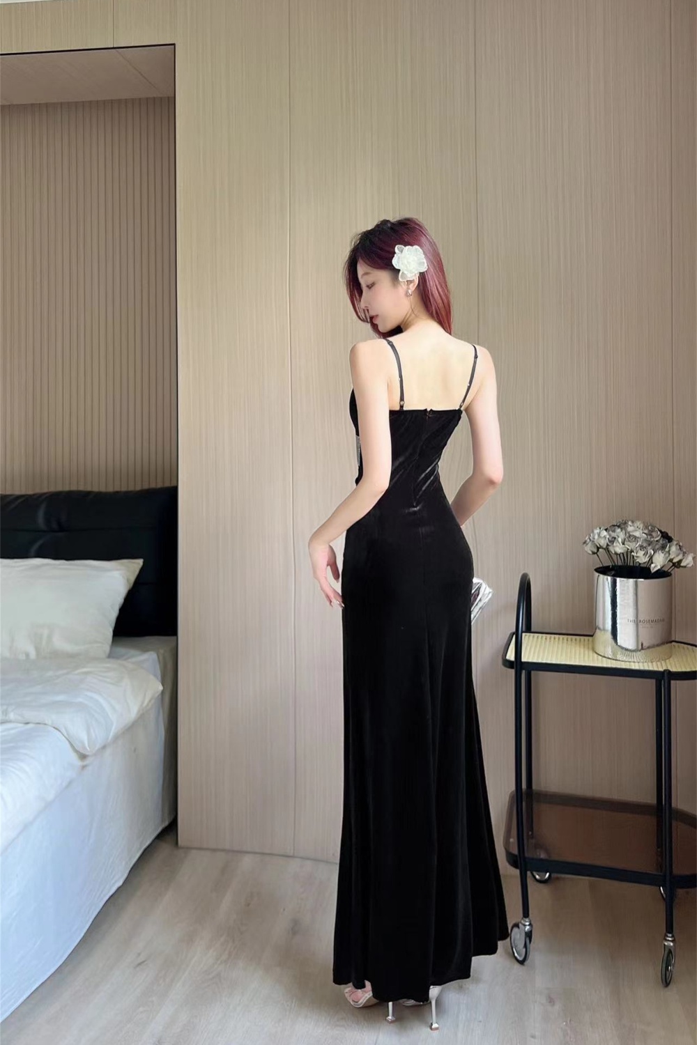 Sexy autumn dress long nightclub evening dress