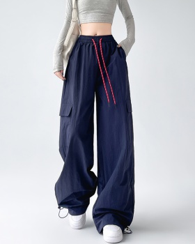 Straight casual pants American style sweatpants for women