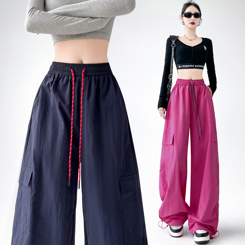 Straight casual pants American style sweatpants for women