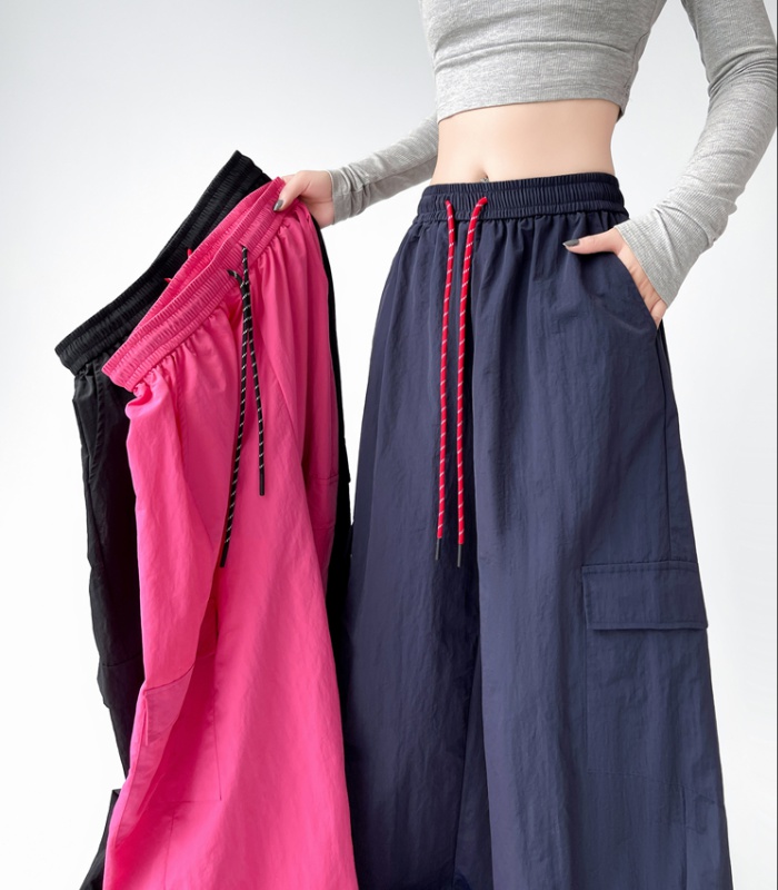 Straight casual pants American style sweatpants for women