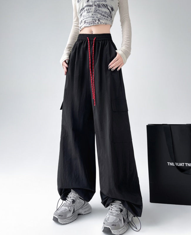 Straight casual pants American style sweatpants for women