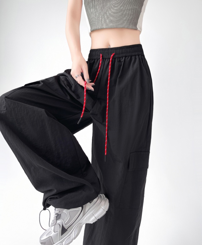 Straight casual pants American style sweatpants for women