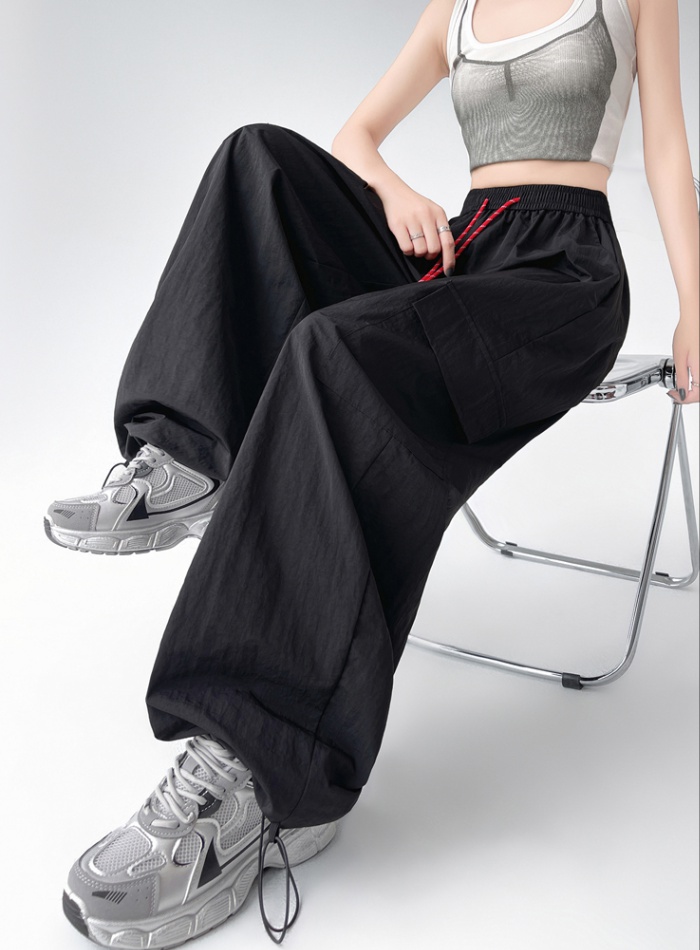 Straight casual pants American style sweatpants for women