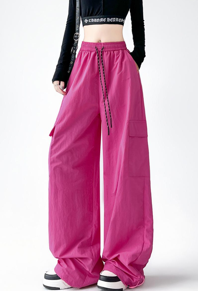 Straight casual pants American style sweatpants for women