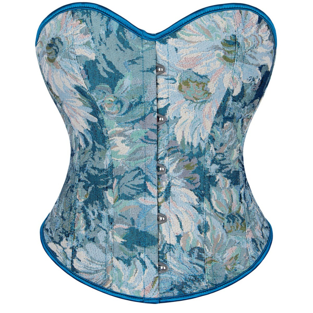 Tight retro painting vest printing wrapped chest corset