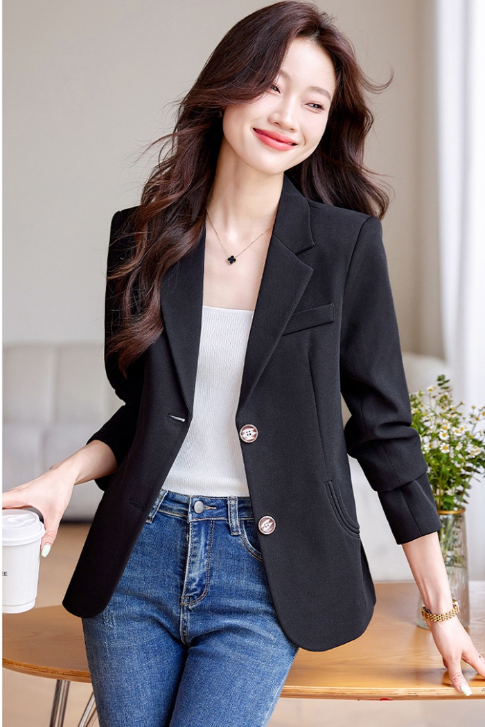 Small fellow business suit drape coat for women