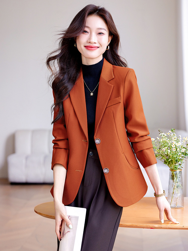 Small fellow business suit drape coat for women