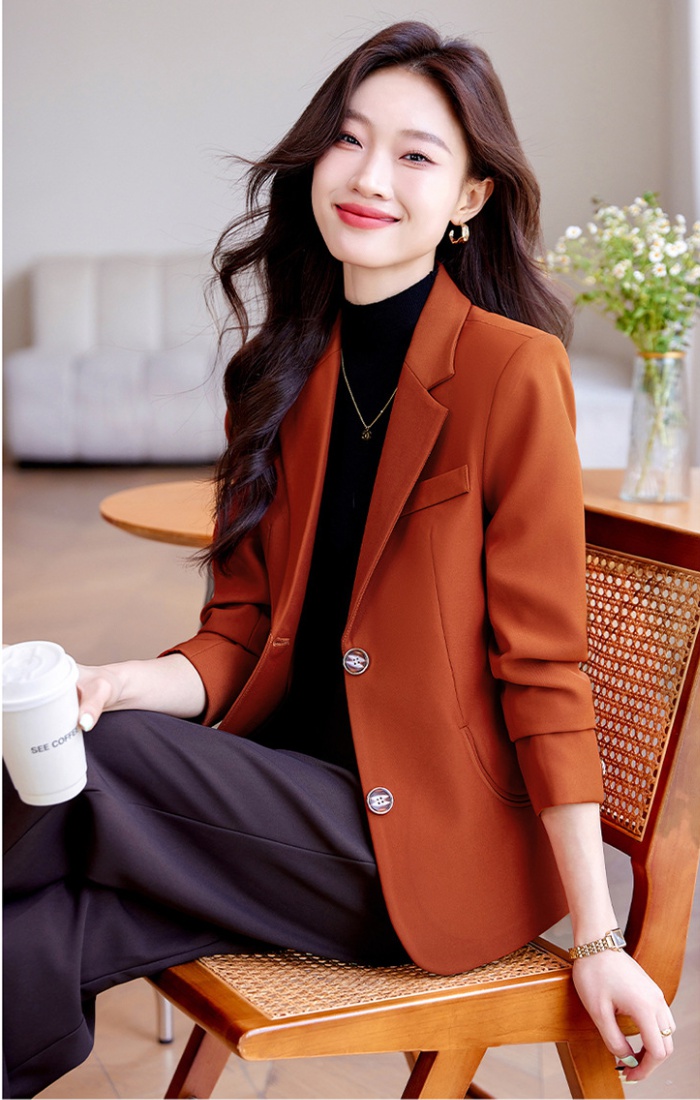 Small fellow business suit drape coat for women