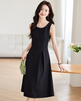 Green profession dress sleeveless long dress for women