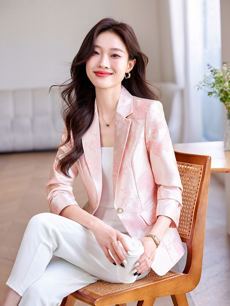 Niche summer commuting business suit temperament short coat