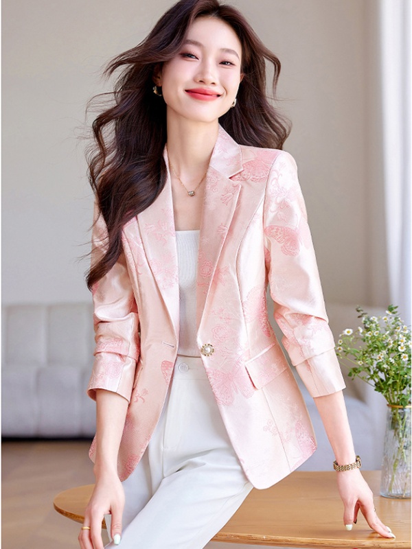 Niche summer commuting business suit temperament short coat