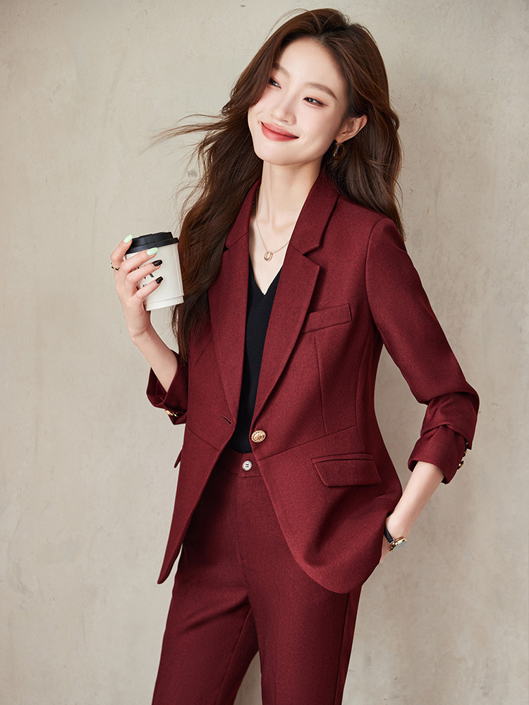 Spring and autumn business suit 2pcs set for women