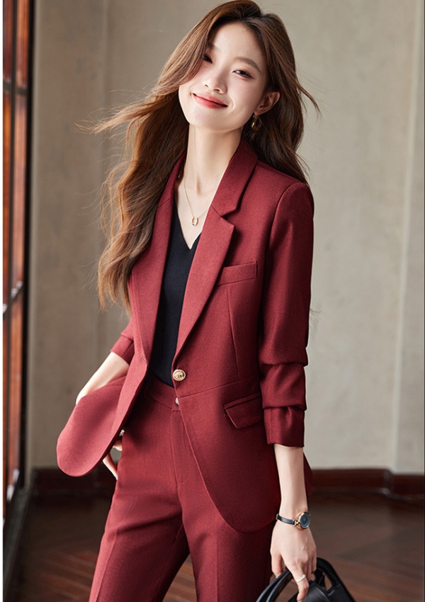 Spring and autumn business suit 2pcs set for women