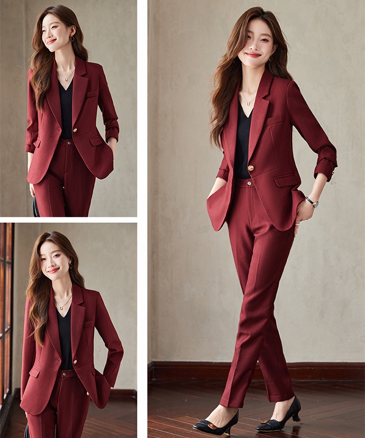 Spring and autumn business suit 2pcs set for women