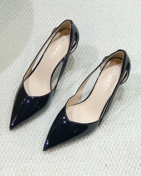 Niche pointed high-heeled shoes France style shoes