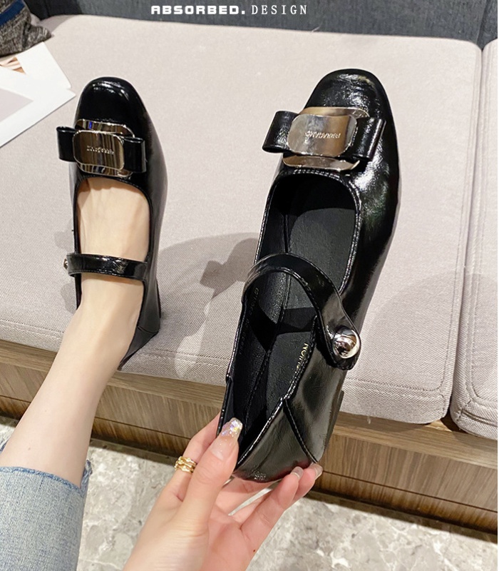 France style flattie retro shoes for women