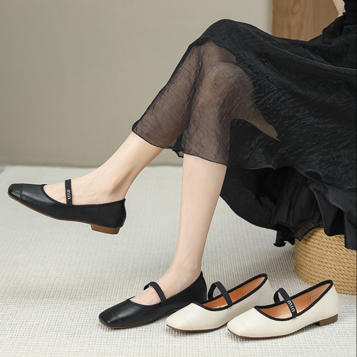 Lady all-match low summer flat soft soles shoes for women