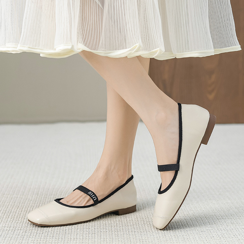 Lady all-match low summer flat soft soles shoes for women