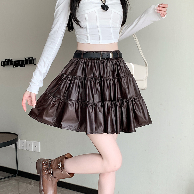 Splice skirt anti emptied short skirt for women