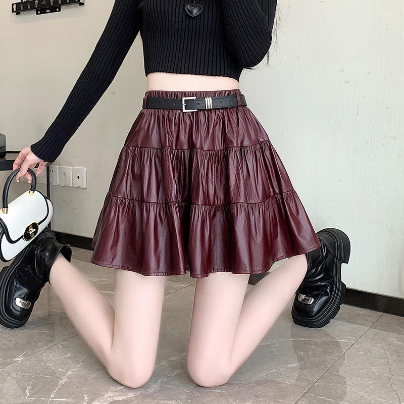 Splice skirt anti emptied short skirt for women