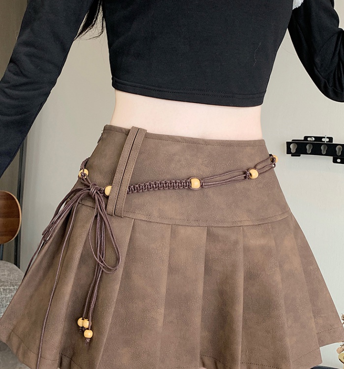 High waist enticement skirt retro short skirt for women