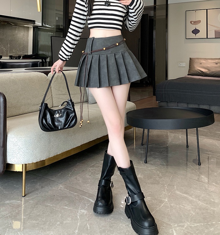 High waist enticement skirt retro short skirt for women