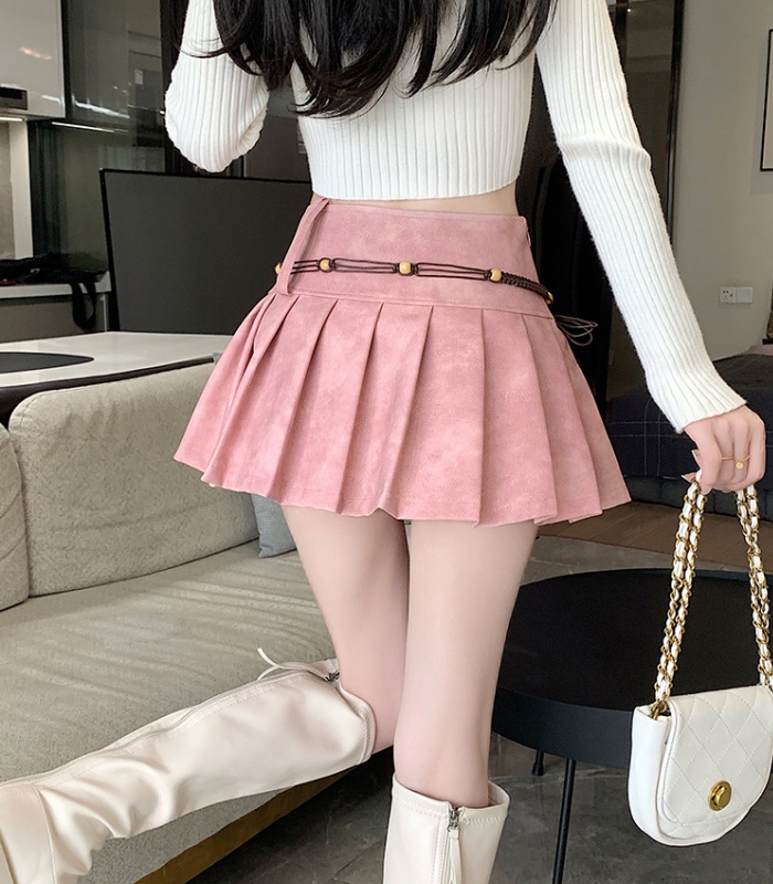 High waist enticement skirt retro short skirt for women