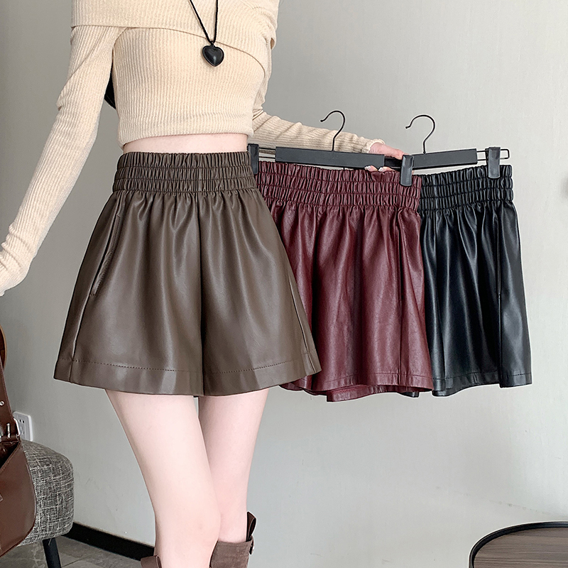 High waist shorts all-match boots pants for women