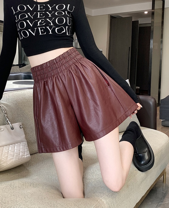 High waist shorts all-match boots pants for women