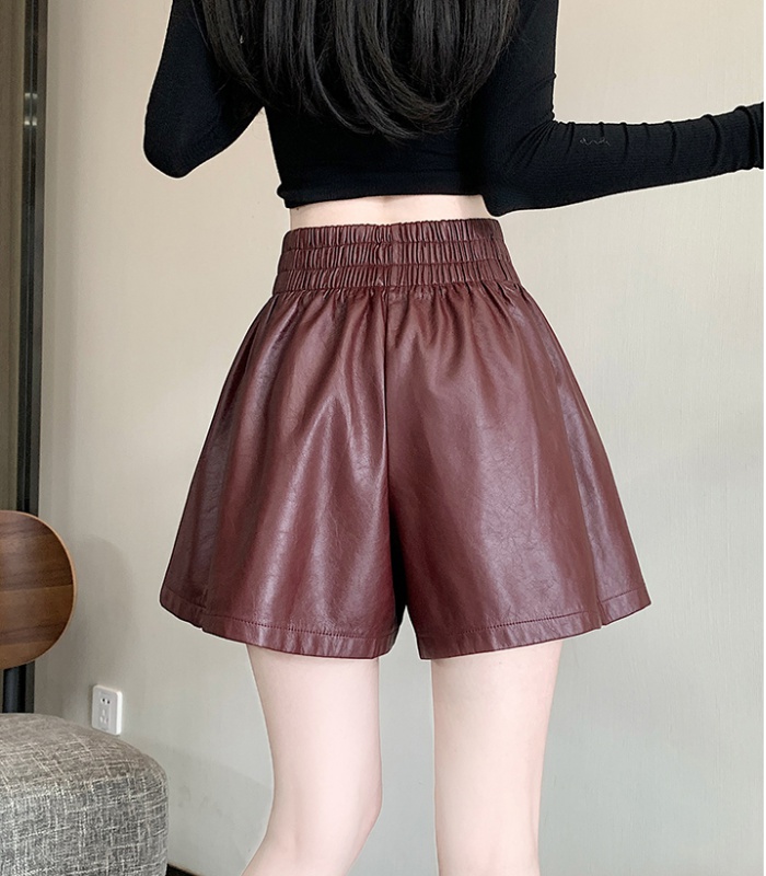 High waist shorts all-match boots pants for women