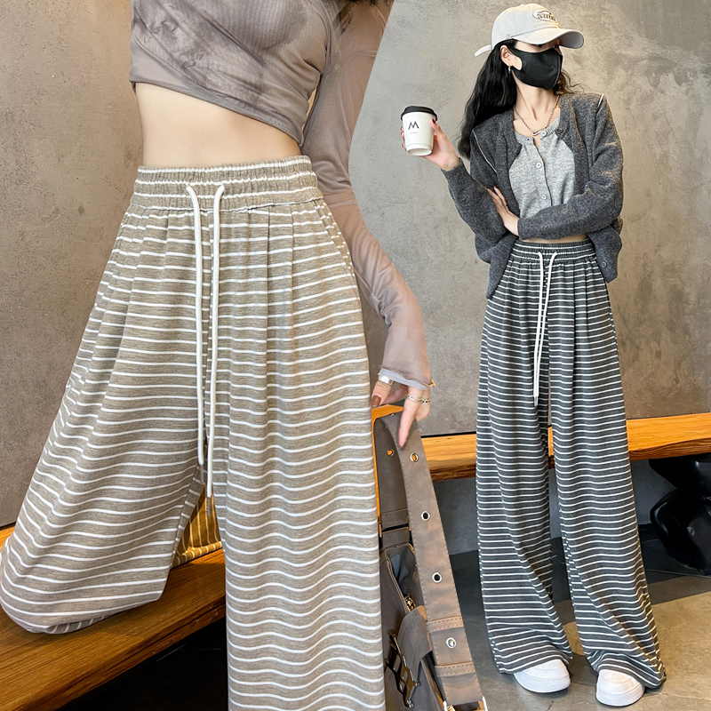 Frenum loose wide leg pants slim lazy casual pants