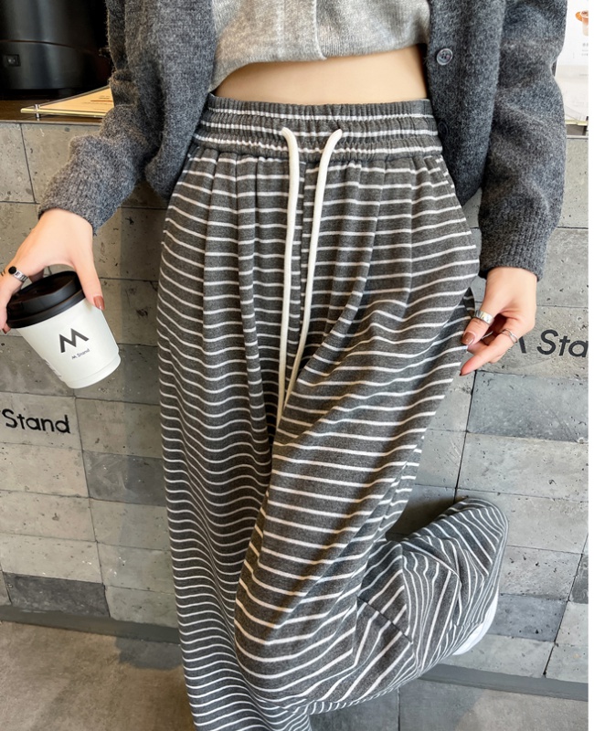 Frenum loose wide leg pants slim lazy casual pants