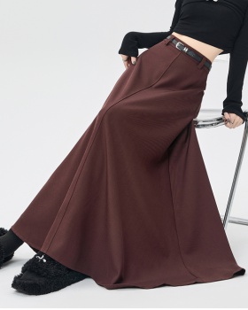 Slim A-line business suit Casual drape skirt for women