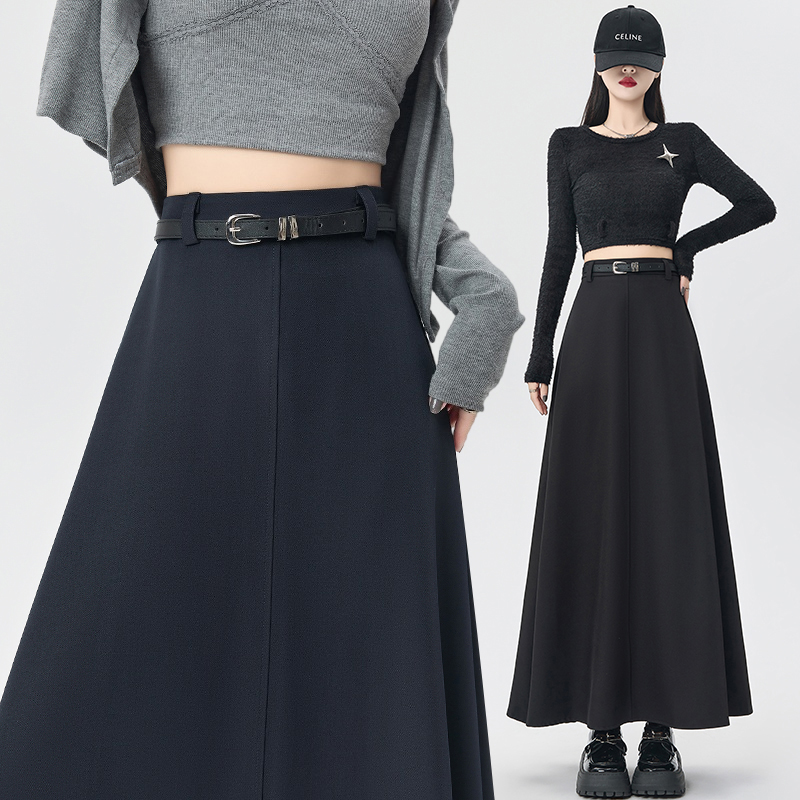 Slim A-line business suit Casual drape skirt for women