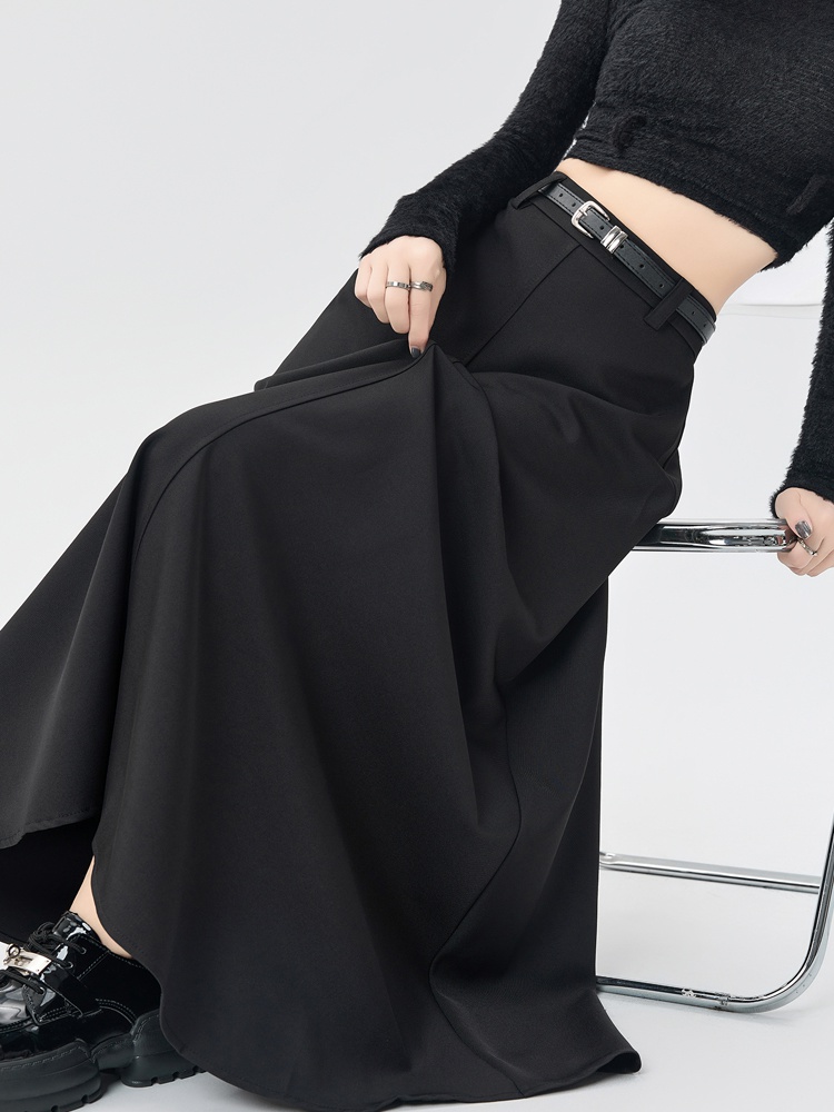 Slim A-line business suit Casual drape skirt for women