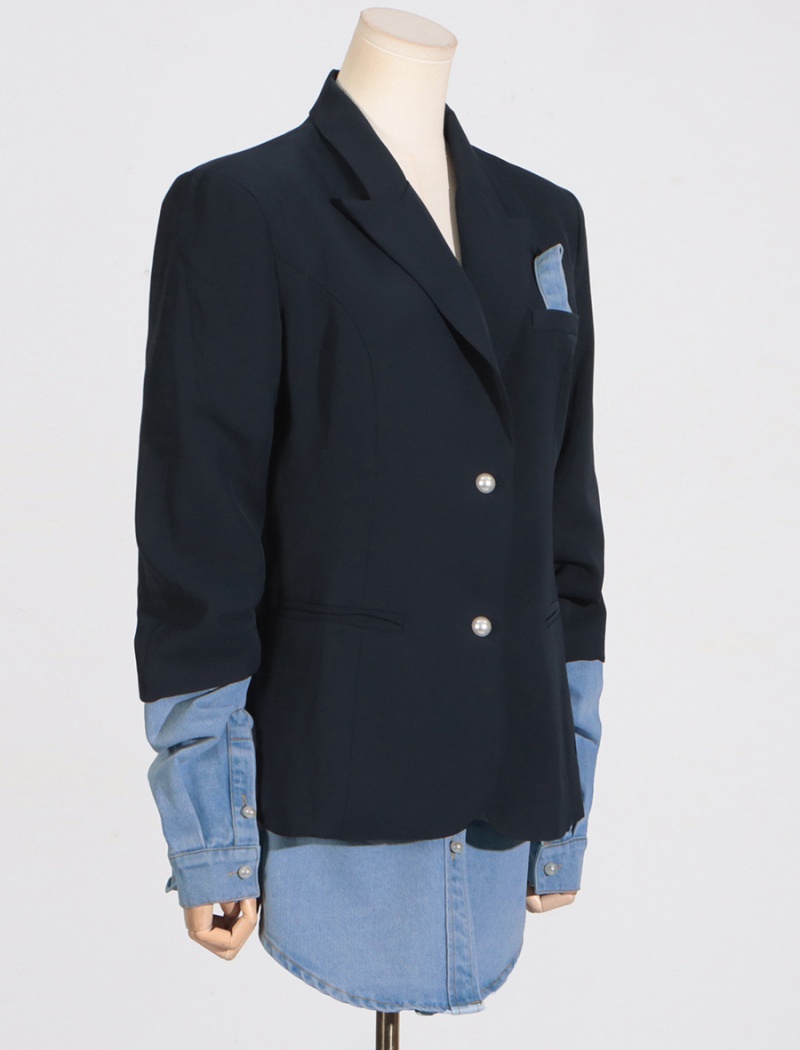 Autumn splice coat fashion lapel business suit