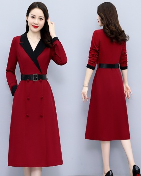 Fashion France style long fashionable slim temperament dress