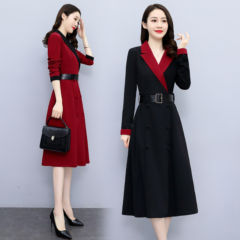 Fashion France style long fashionable slim temperament dress