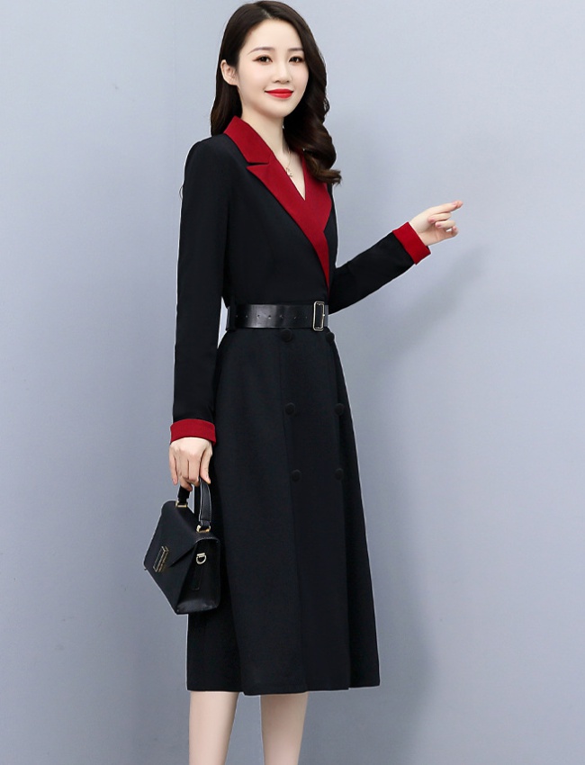 Fashion France style long fashionable slim temperament dress