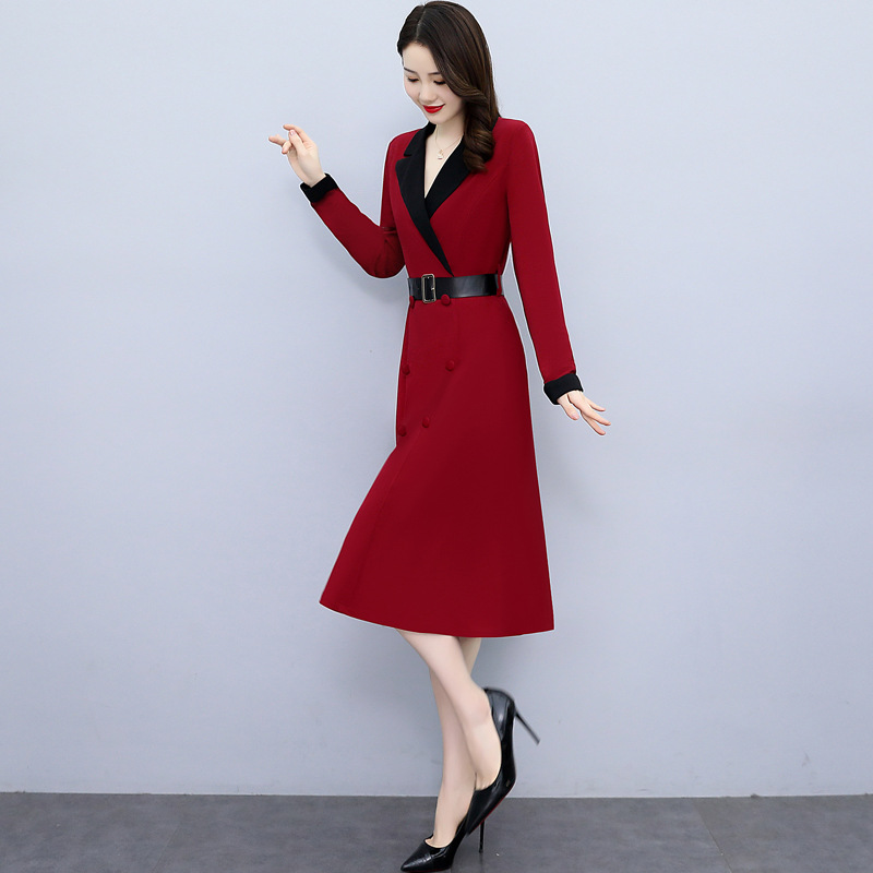 Fashion France style long fashionable slim temperament dress