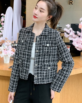 Ladies plaid business suit small fellow jacket for women