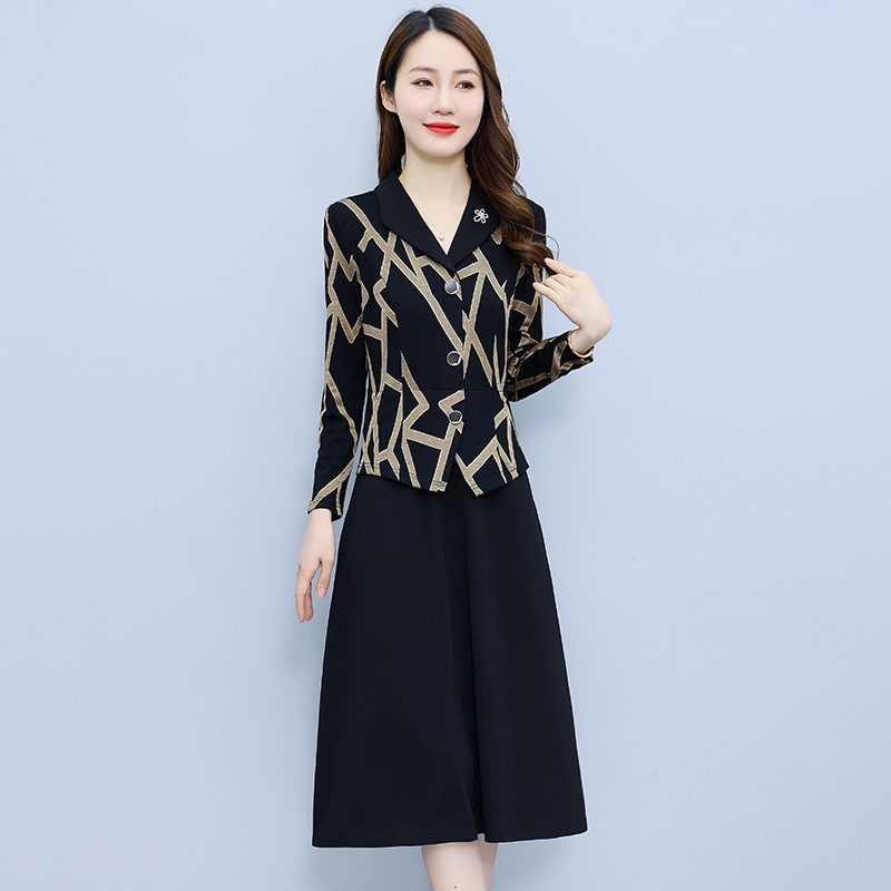 Vacation fashion long sandy beach Pseudo-two dress