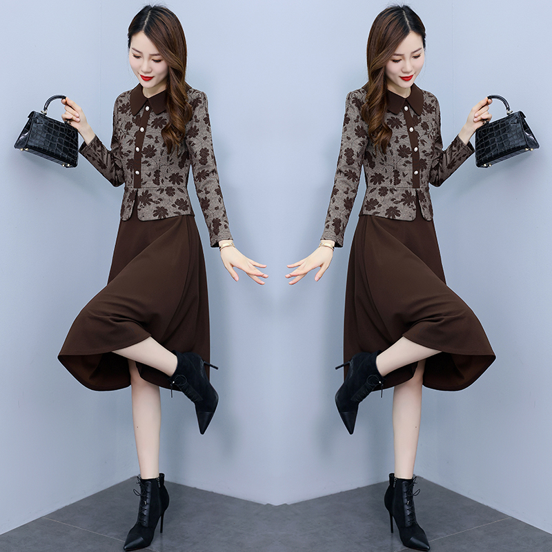 Fashion long autumn and winter dress for women