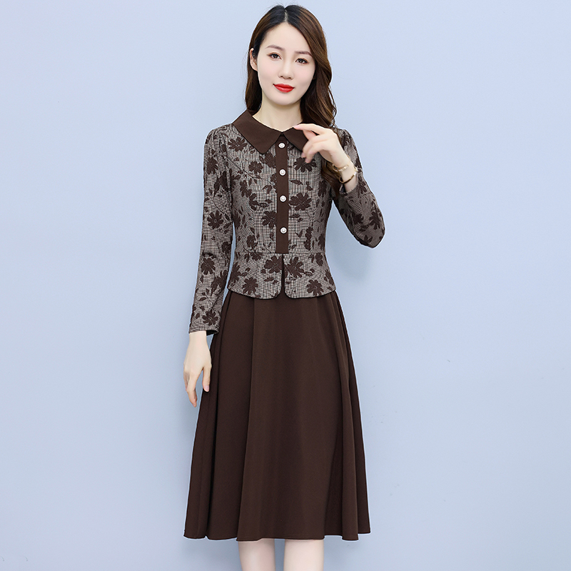 Fashion long autumn and winter dress for women