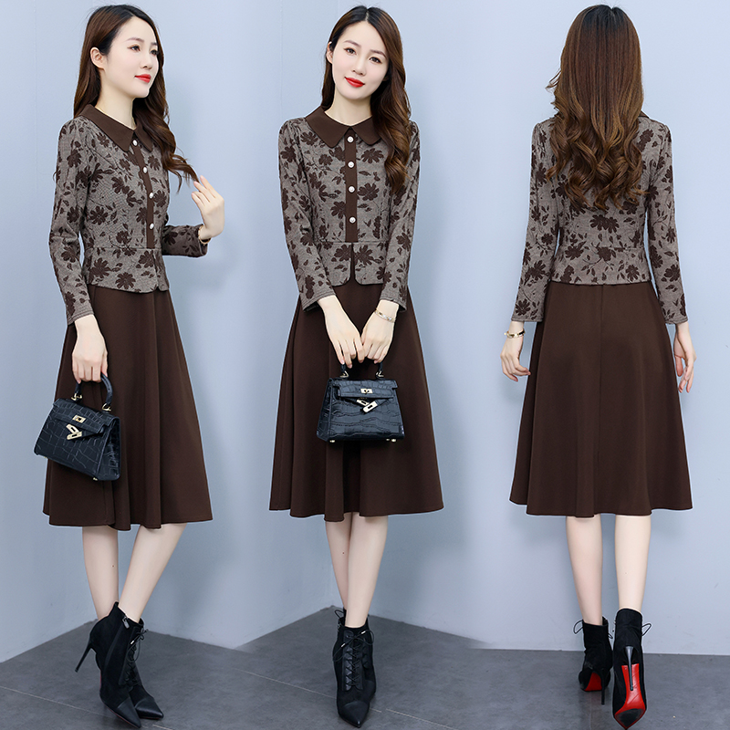 Fashion long autumn and winter dress for women