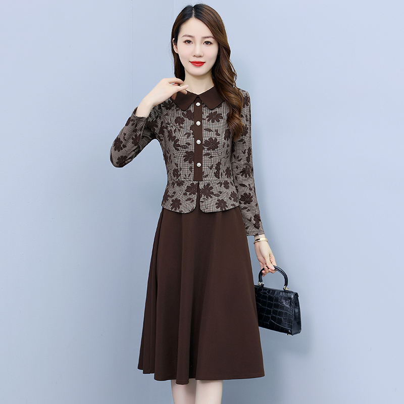 Fashion long autumn and winter dress for women