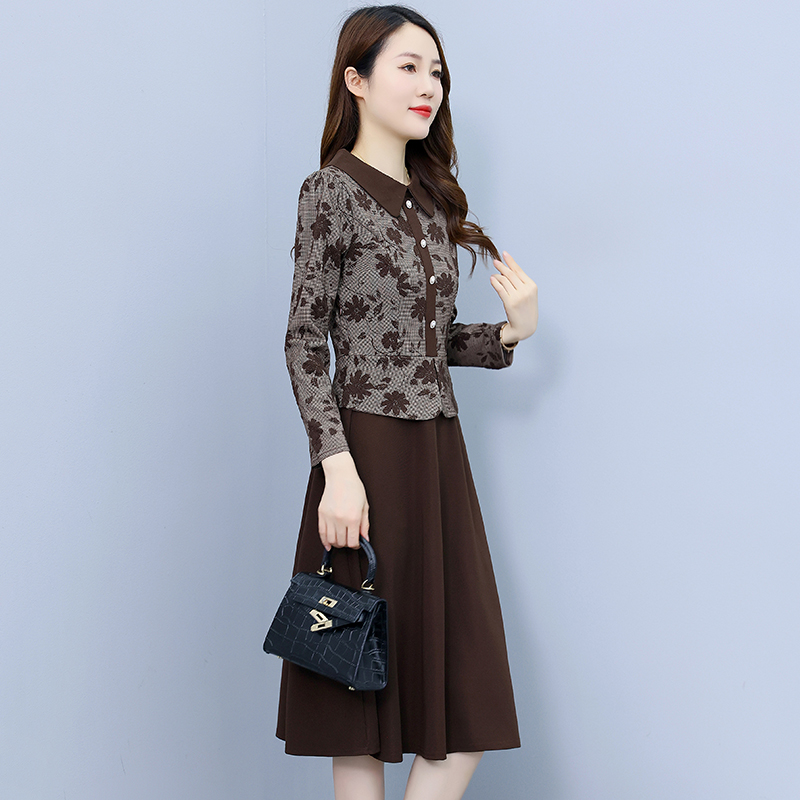 Fashion long autumn and winter dress for women