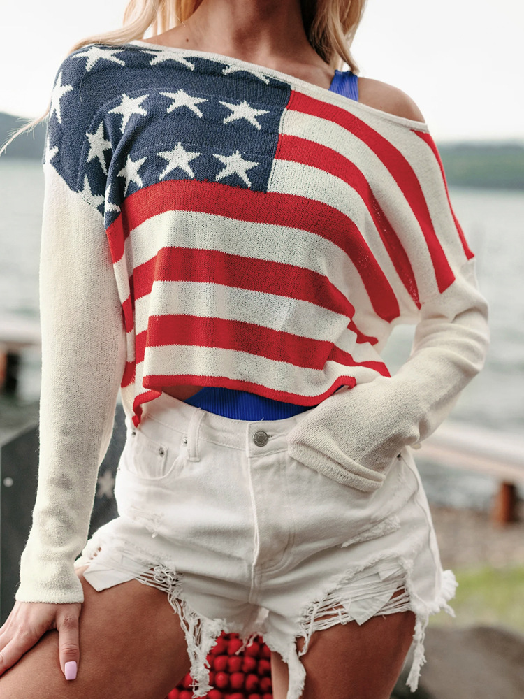 European style American style autumn Casual sweater for women