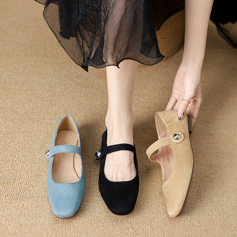 Tender flat shoes soft soles summer peas shoes