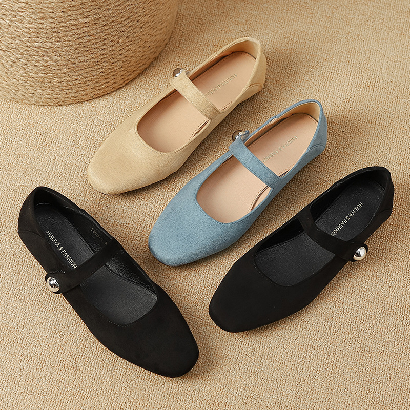 Tender flat shoes soft soles summer peas shoes